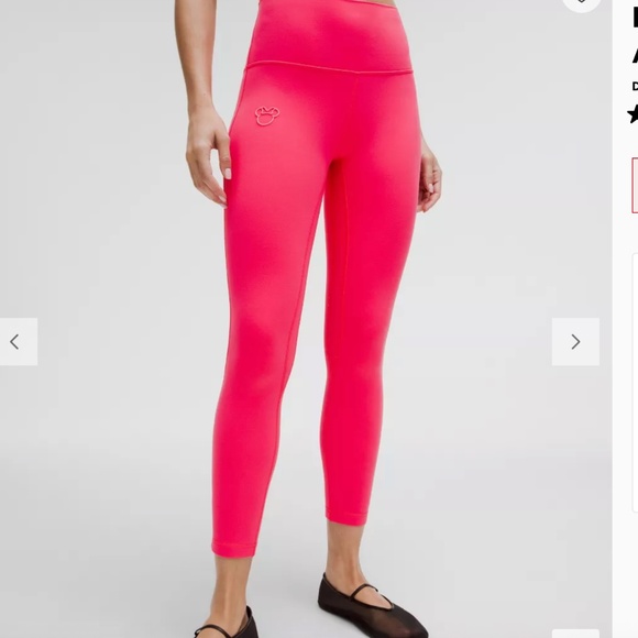 💗 Lululemon Minnie Mouse Icon Align High-Rise Pant • Pink • Size 6 - Picture 3 of 8